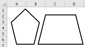 Membuat Bentuk Layang - Layang dan Trapesium Dalam Excel